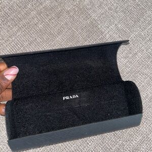 Prada Elegant Black Eyewear Holder